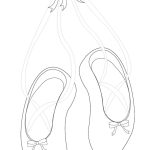 Ballet slippers coloring pages