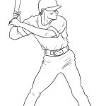 Baseball coloring page