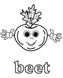 Beet coloring pages