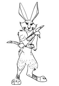 Bunnymund coloring pages