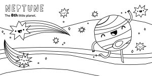Planet Neptune coloring pages