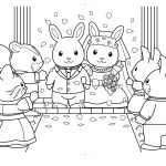 Sylvanian families coloring page