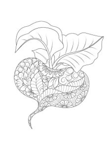 Vegetable coloring page