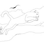 Cougar hunting coloring pages