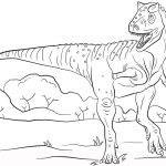 Dinosaur hunting coloring pages