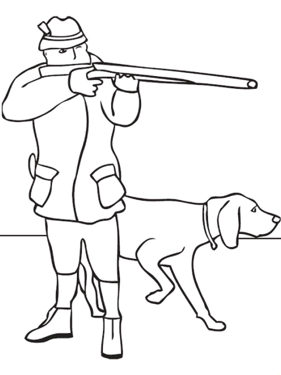 Duck Hunter coloring page - Coloring pages ๐จ