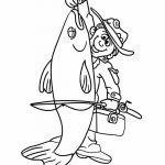 Fisherman big catch coloring pages
