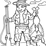 Little Hunter coloring pages