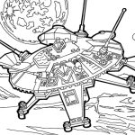 Spaceship coloring pictures