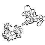 Turkey Huntier coloring pages