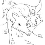 Wolf hunting coloring pages