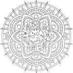 Zodiac Mandala coloring pages