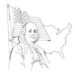 Benjamin Franklin coloring pictures