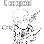 Chibi Deadpool coloring pages