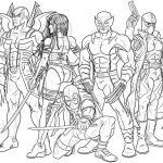 Deadpool characters coloring pages