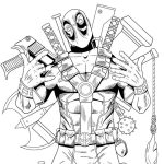 Deadpool coloring pages