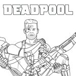 Deadpool coloring picture