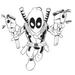 Deadpool kid coloring pages