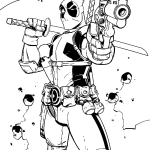 Evil Deadpool coloring pictures