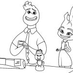 Elemental movie coloring pages