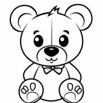Montessori Bear coloring pages