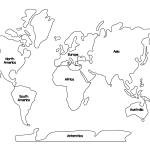 Montessori World Map coloring pages