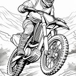 Dirt byke coloring pages