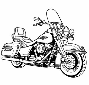 Harley Davidson coloring pages