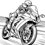 Kavasaki coloring pages