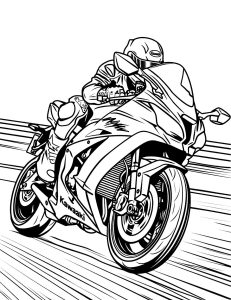 Kavasaki coloring pages