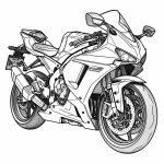 Motorcycle coloring pages