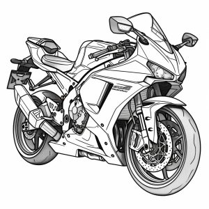 Motorcycle coloring pages