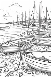 Boats coloring pages