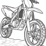Dirt byke coloring pages printable