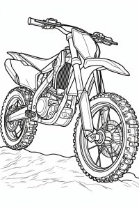 Dirt byke coloring pages printable